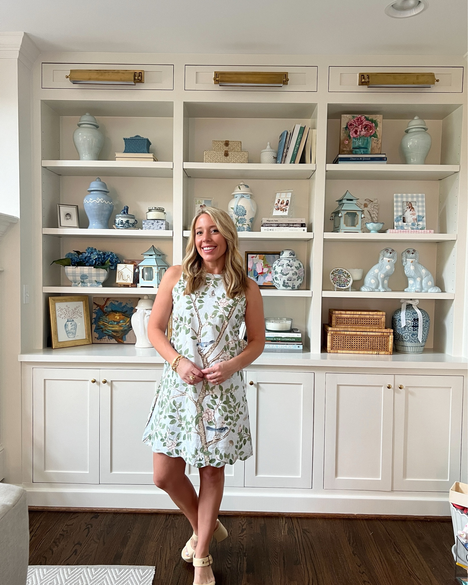 OOTD 🩵 This Kathleen Maeve light blue chinoiserie mini dress with a scalloped trim detail is on point right now. Details linked below!

My bracelets aren’t available but I linked similar options from Mary K Kendig. 

This dress would be perfect for a bridal or baby shower, birthday or special event or occasion, or just Sunday church!

#LTKStyleTip #LTKParties #LTKWedding