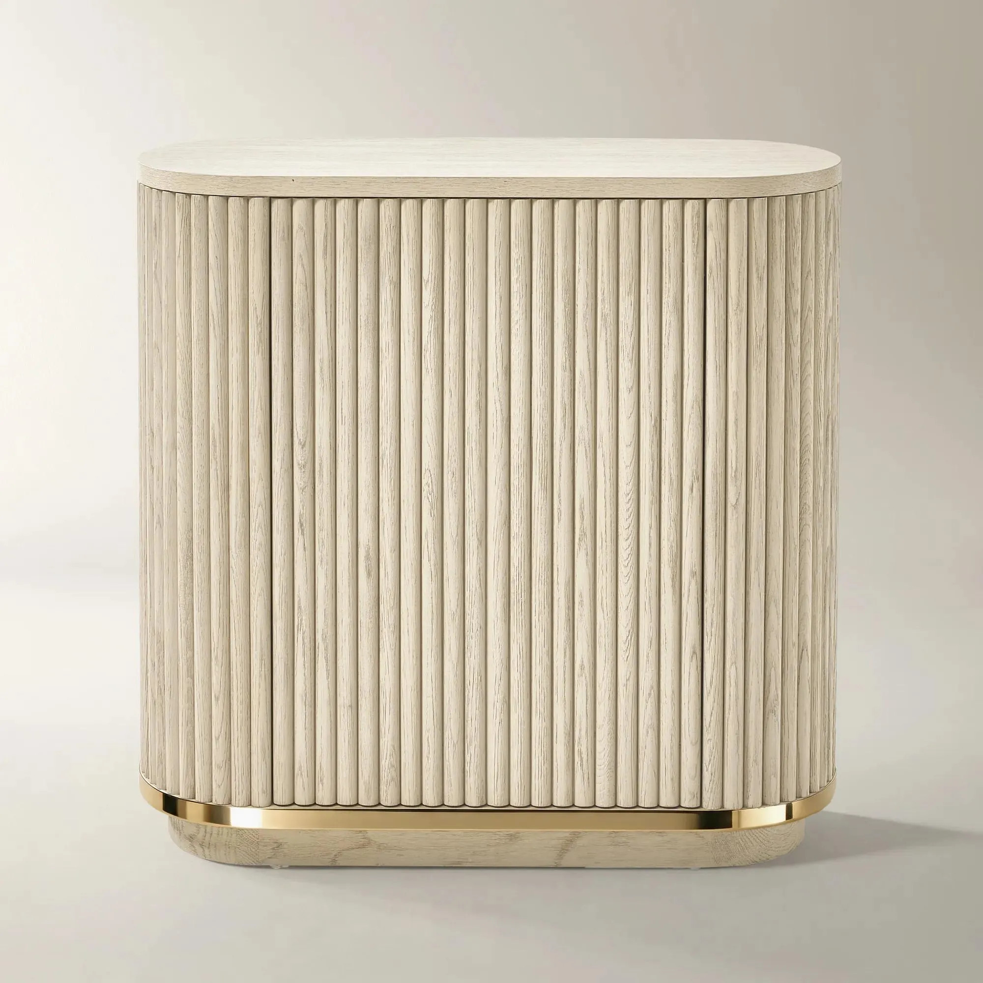 Stria Reeded White Oak Buffet (36") | Z Gallerie