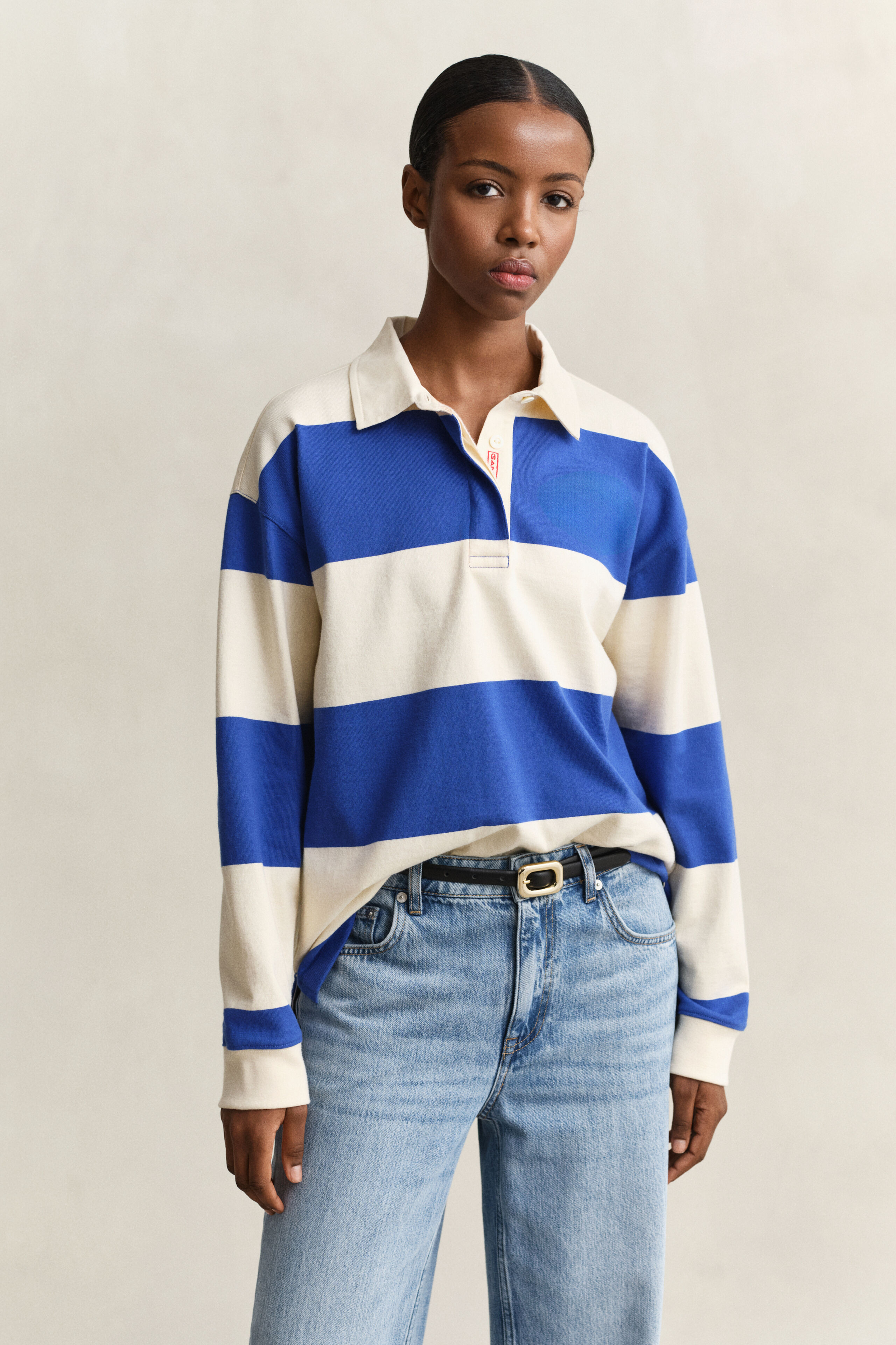 Striped Cotton Heavy Rugger | Gant