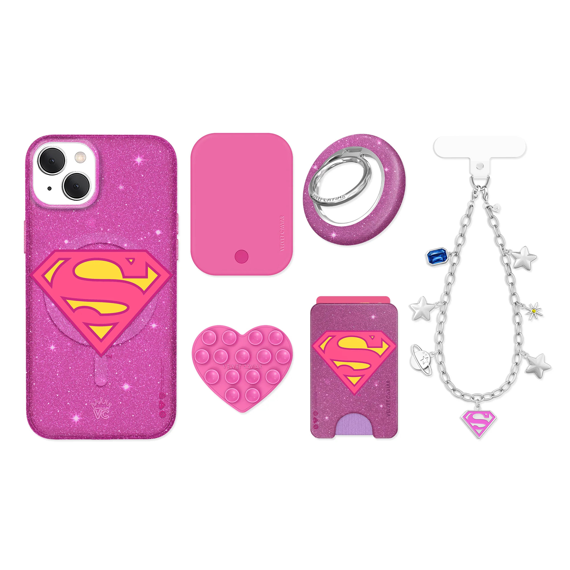 Supergirl Stardust Glitter iPhone Bundle Set | Velvet Caviar
