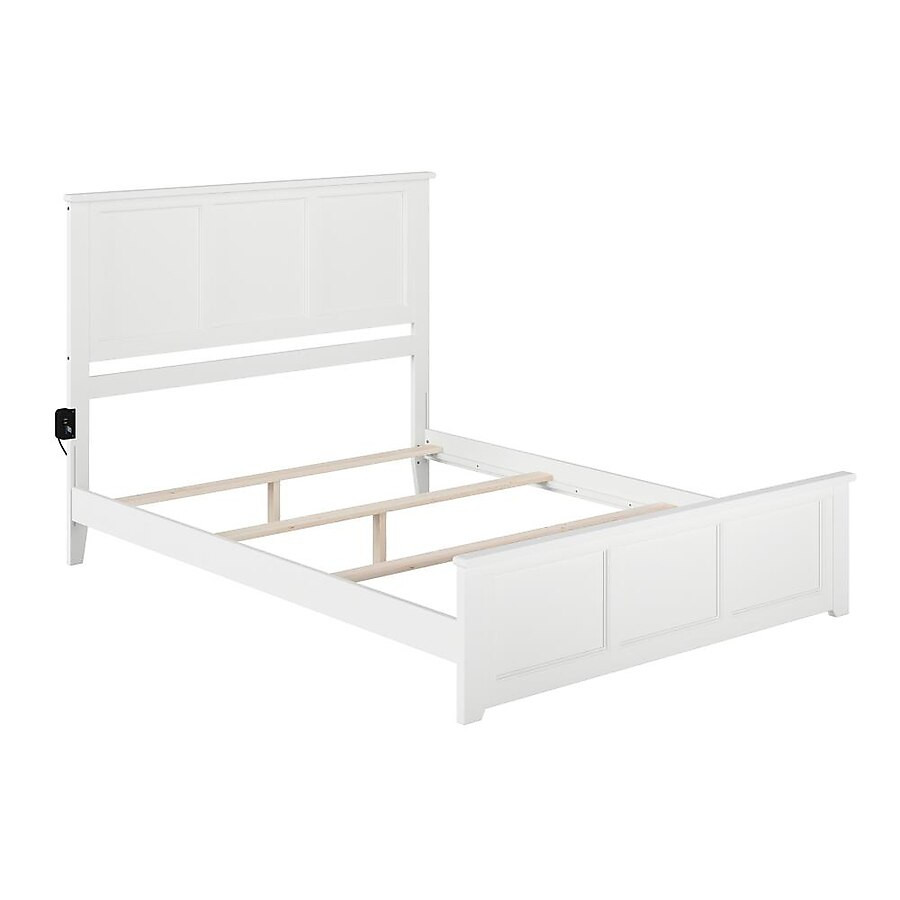 AFI Furnishings Madison White Queen Wood Bed Frame | Lowe's