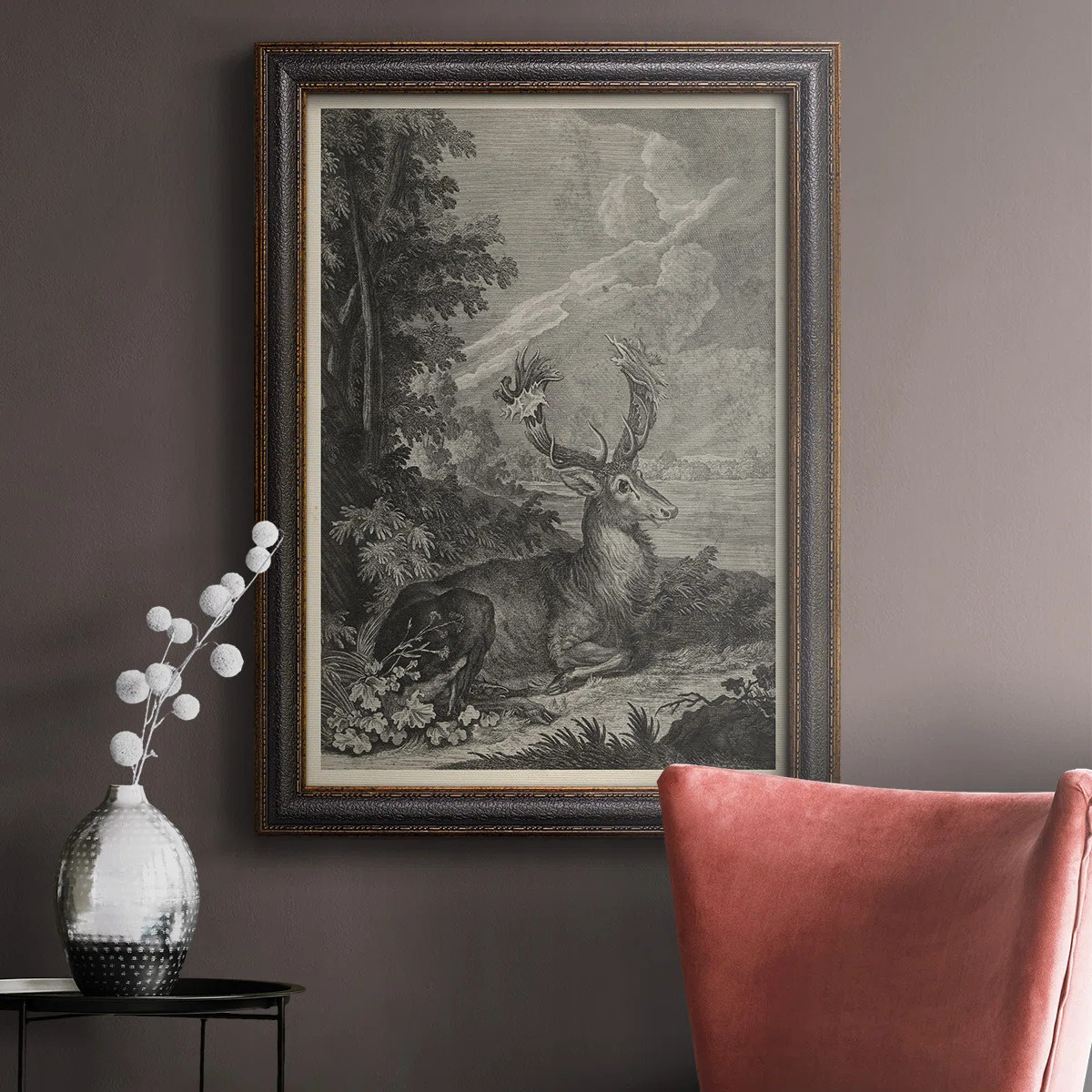Woodland Deer III Premium Framed Canvas- Ready To Hang | Wayfair North America