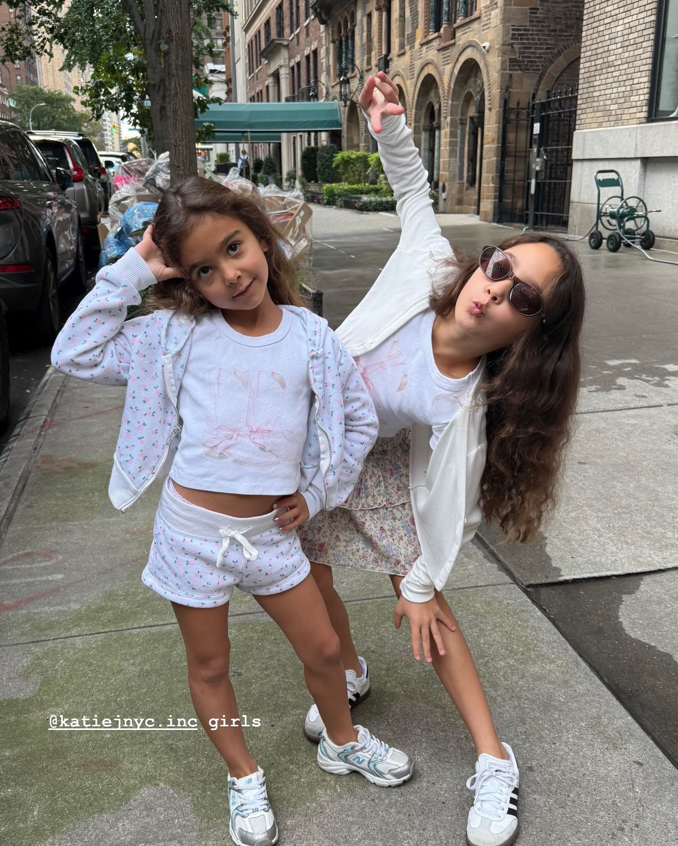 The girls wearing KatieJNYC and Bonpoint!