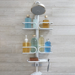 OXO Good Grips® 3-Tier Aluminum Shower Caddy | The Container Store