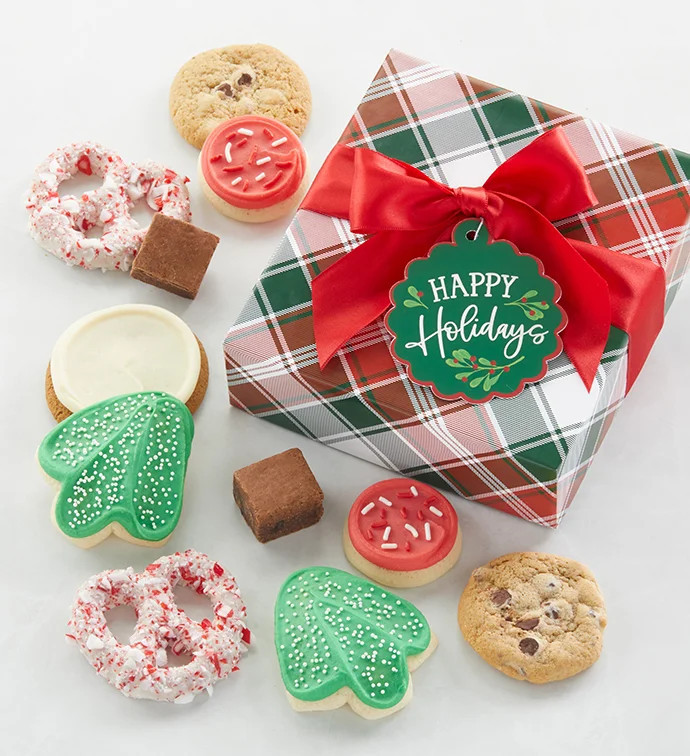 Happy Holidays Treats Gift Box by Cheryl's Cookies | Cheryl's