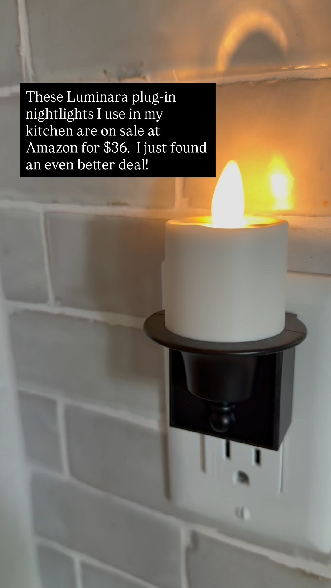 I love the added ambiance these nightlights add to our kitchen.  I just found you a fire deal on them!  You will love them especially as the days start to get shorter in the fall.