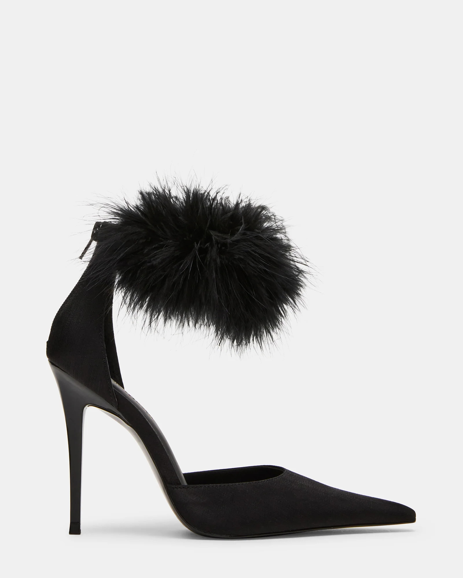 Steve Madden Women's Elusive Pointed Toe Heels - Black Satin - Size 6.5 | Steve Madden (US)