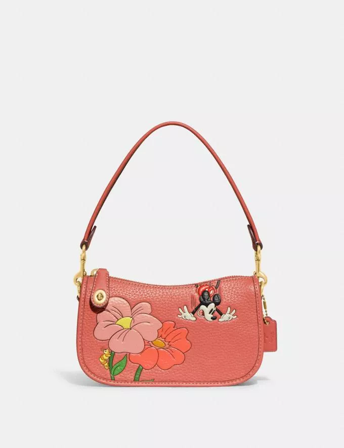 Disney X Coach Rogue 25 in Regenerative Leather with Mickey Mouse