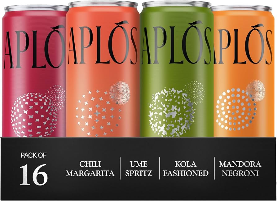 Aplós Canned Variety Pack of Non-Alcoholic Cocktails, Formulated with Adaptogens and Nootropics,... | Amazon (US)