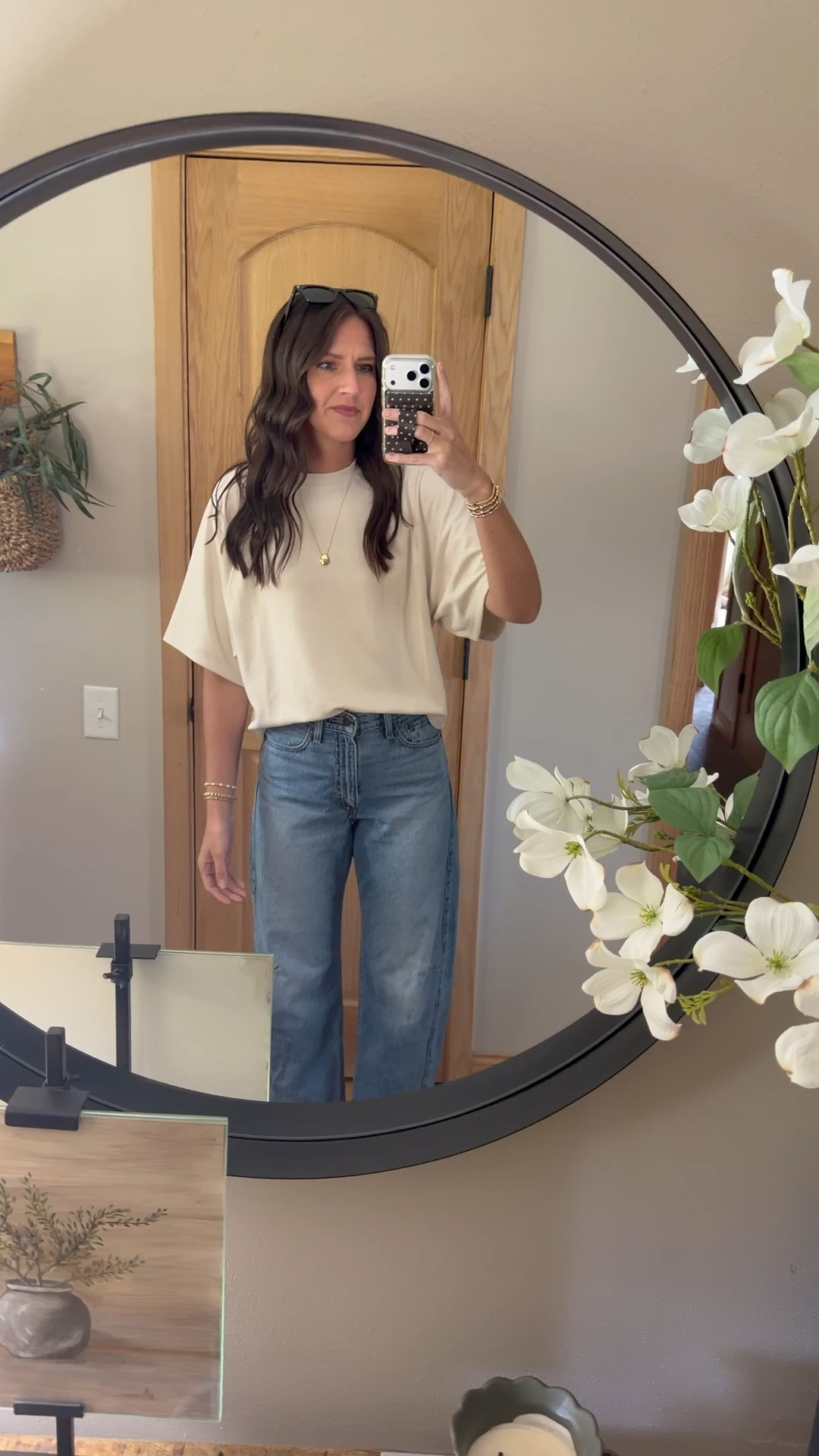 Headed to a soccer game and had to share this tee. So luxe and currently on sale! Wearing a small. 
