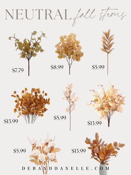 A round up of neutral fall stems 🤎🍂🍁 snag these while they are all cheap before fall is here. 

#LTKsalealert #LTKSeasonal #LTKhome