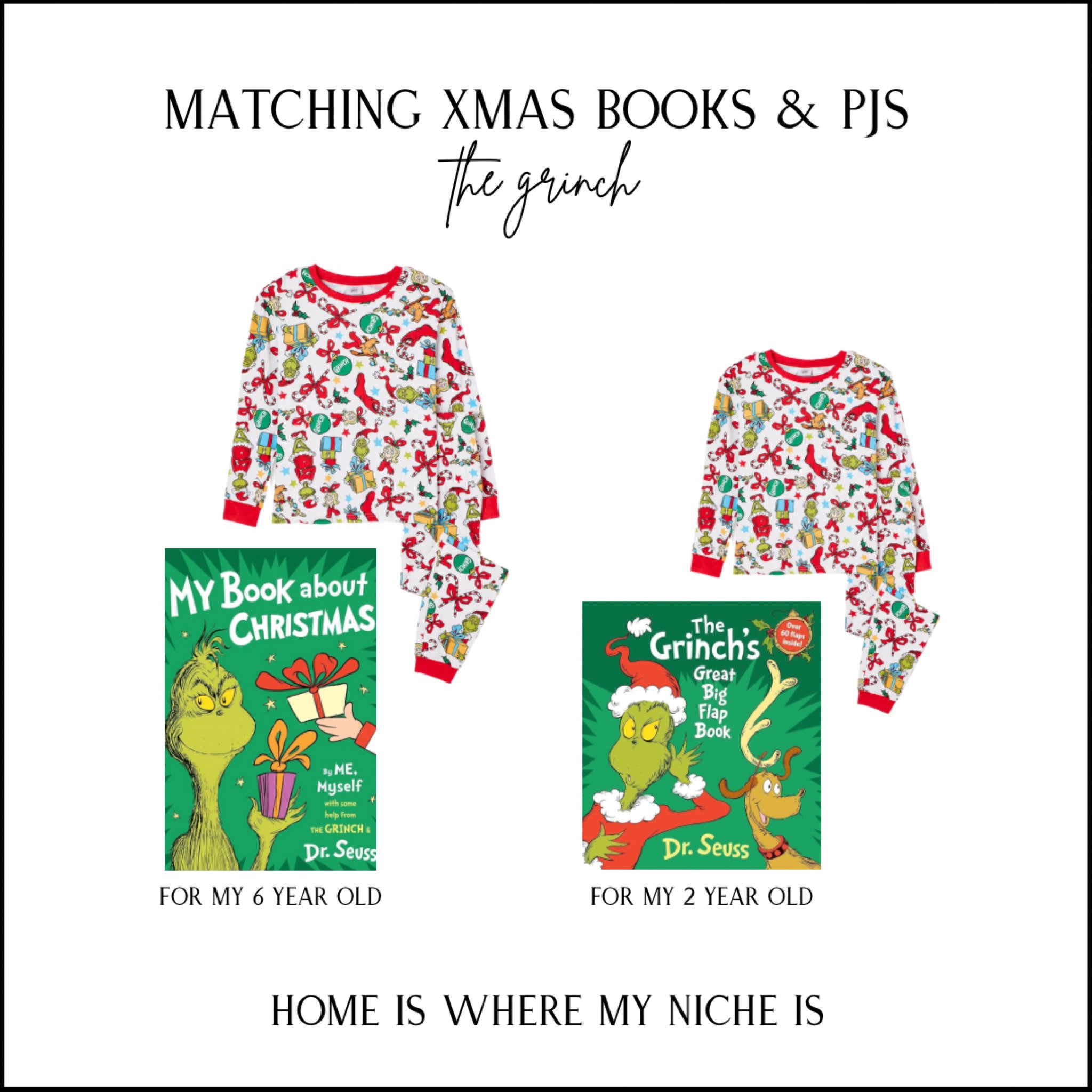 X M A S / just snagged some cute matching  grinch pajamas & books for my kids 

Family Matching Christmas PJs | Walmart Canada | Amazon Canada

#LTKkids #LTKcanada