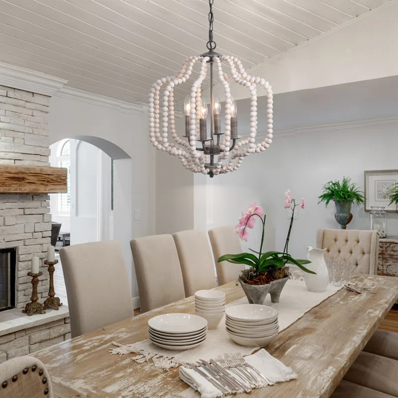 Marie-Lucie 4 - Light Dimmable Geometric Chandelier | Wayfair North America