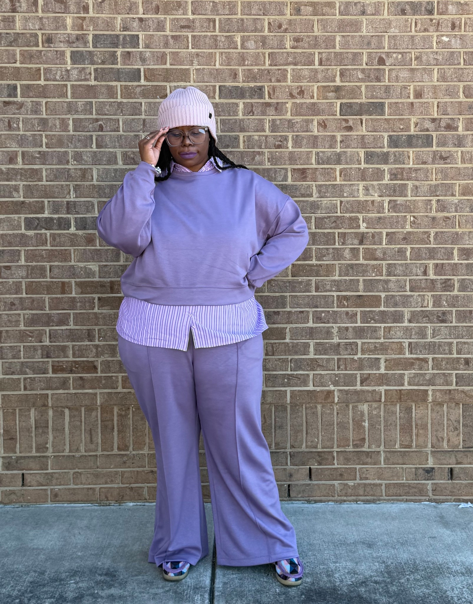 Cute, comfy, and having way too much fun in this two-piece. Wearing this every day doesn’t sound crazy, right?

Outfit Deets

Two Piece Set: @walmart @walmartstyle
Button Up: @goodwillintl
Boots: @clarksshoes @clarksoriginals 
Beanie: @tjmaxx

#TwoPieceSet #ComfyStyle #CuteAndComfy #EverydayWear #EffortlessStyle 

#LTKPlusSize #LTKOver40 #LTKootd