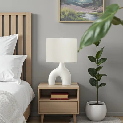 Rayna White Ceramic Table Lamp | Wayfair North America