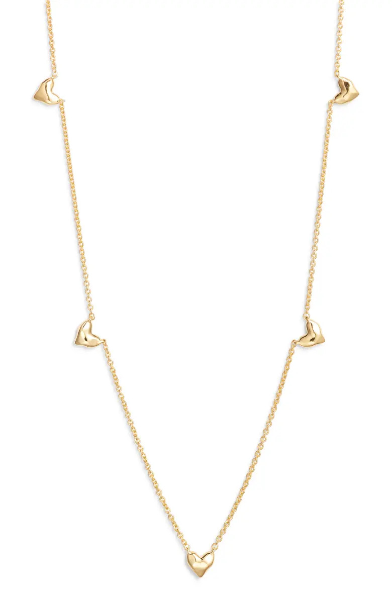 Monica Vinader Heart Station Necklace | Nordstrom | Nordstrom