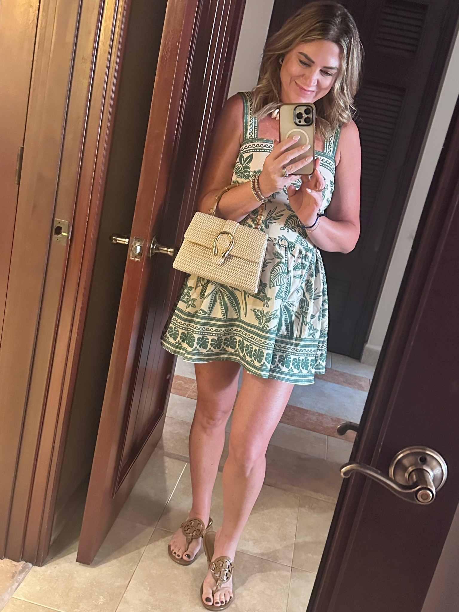 The cutest Amazon set to wear on your next tropical vacation!!  I paired it with my charm necklace from Amazon, my bag from TJ Maxx & my Tory Burch Miller sandals! #ootd #resortwear #vacationoutfitinspo

#LTKTravel #LTKootd