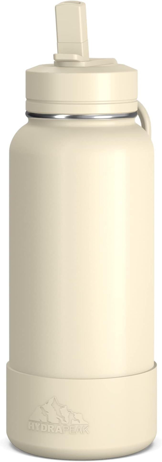 Hydrapeak 32oz Insulated Water Bottle with Straw Lid, Matching Color Cap and Rubber Boot, Stainle... | Amazon (US)