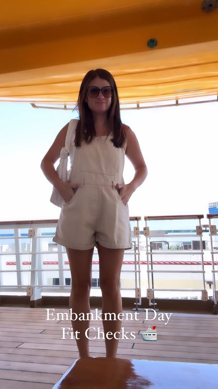 Embarkment Day Fit Checks for our Disney Cruise! 

Wearing a medium in these FP look for less denim overalls from Amazon! Such a good and comfy fit! No stretch 

#LTKStyleTip #LTKFindsUnder50 #LTKOver40