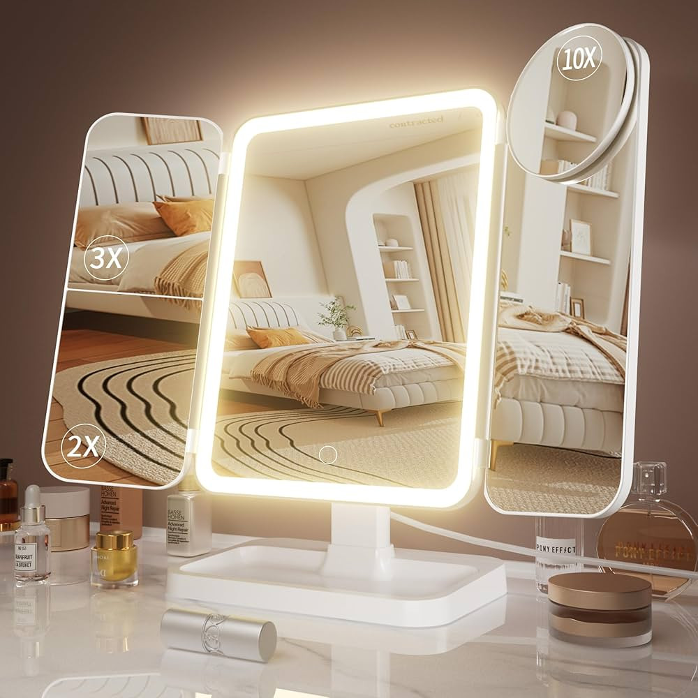 frano Makeup Vanity Mirror with Lights, Valentines Day Gifts for Her, Rechargeable Makeup Mirror ... | Amazon (US)