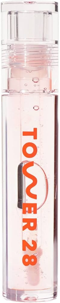 Tower 28 ShineOn Lip Jelly, CHILL, Non-Sticky Lip Gloss, Clear Vegan Lip Gloss, Moisturizing Apri... | Amazon (US)