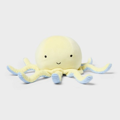 Jellyfish Weighted Plush Kids' Throw Pillow Yellow - Pillowfort™ | Target