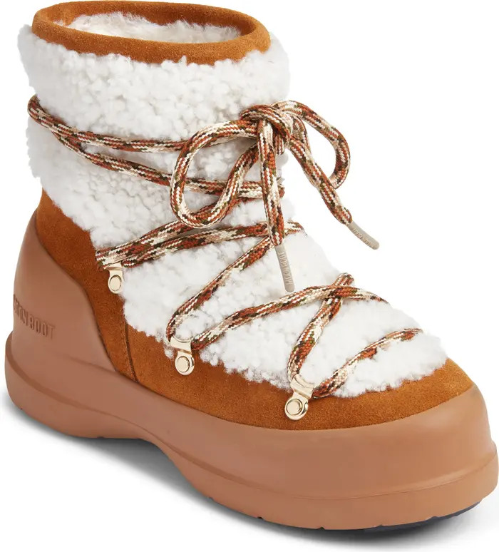 Luna Water Repellent Genuine Shearling Boot (Women) | Nordstrom