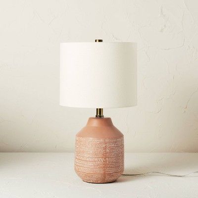 Ceramic Table Lamp Terracotta (Includes LED Light Bulb) - Opalhouse&#8482; designed with Jungalow... | Target