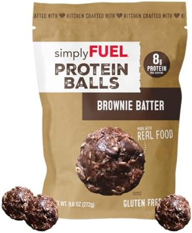 simplyFUEL Whole Food Protein Balls with Probiotics - Brownie Batter Snacks - 8g Protein Snack - ... | Amazon (US)