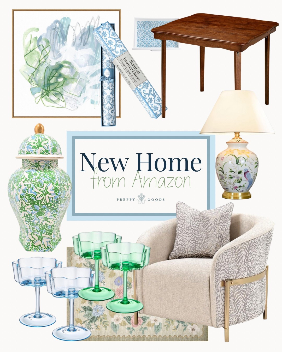 New home finds from Amazon this week! Preppy Grandmillennial furniture and accents. 

#LTKHome #LTKSeasonal