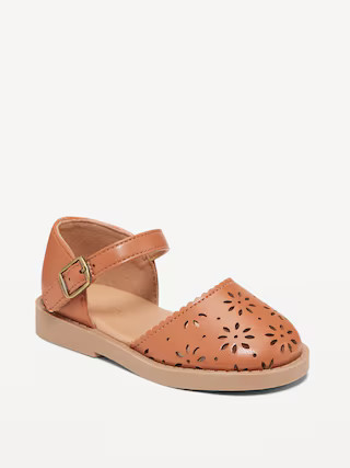 Chunky Perforated Ballet Sandals for Toddler Girls | Old Navy (US)