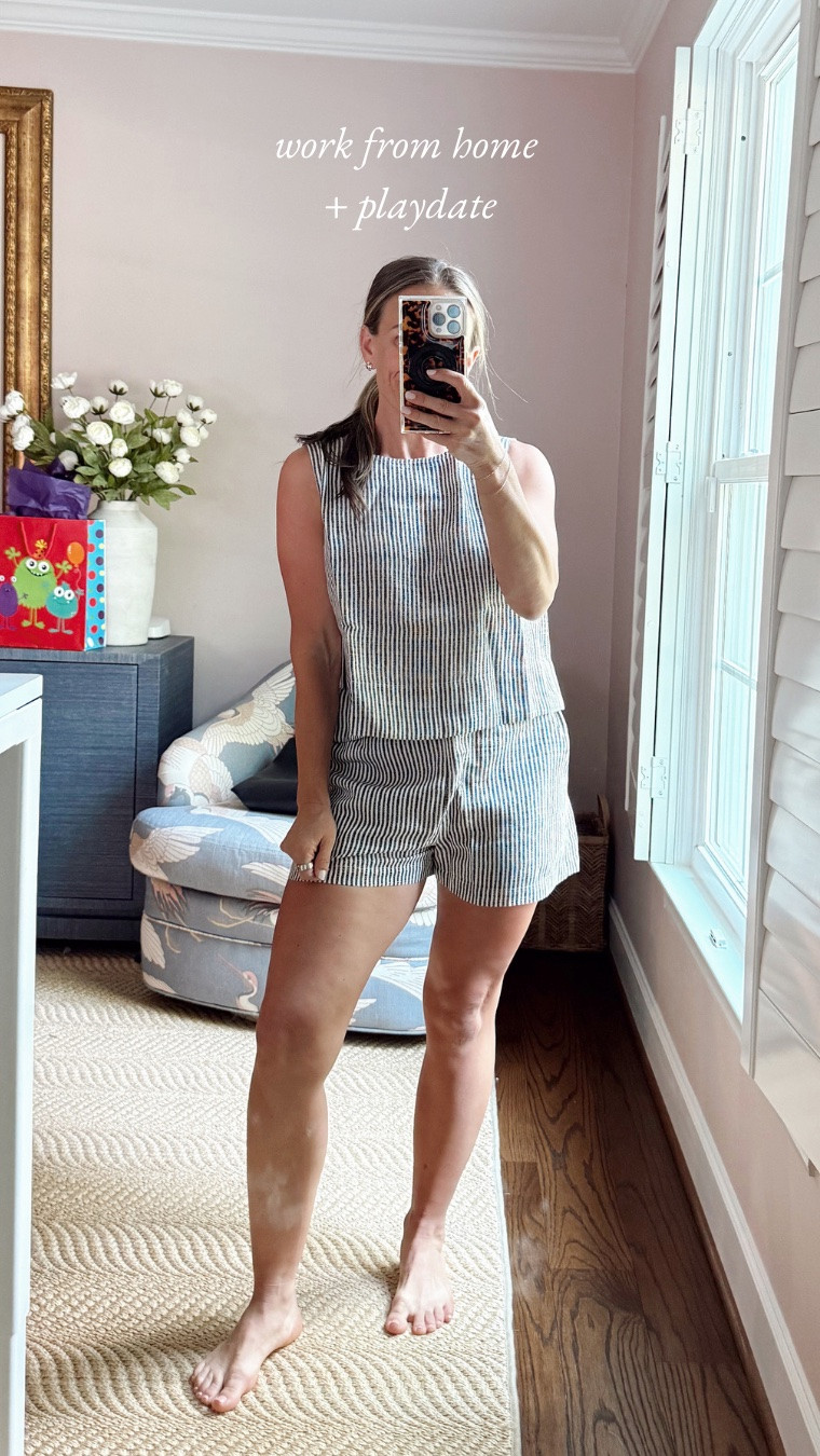 I’m into matching sets this summer. This is Bella Dahl. I sized up but it runs TTS. I should have ordered a small in the top.

#LTKmomlife #LTKSeasonal #LTKOver40