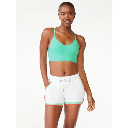 Love & Sports Women's Seamless V-Neck Sports Bra, Sizes XS-2XL | Walmart (US)