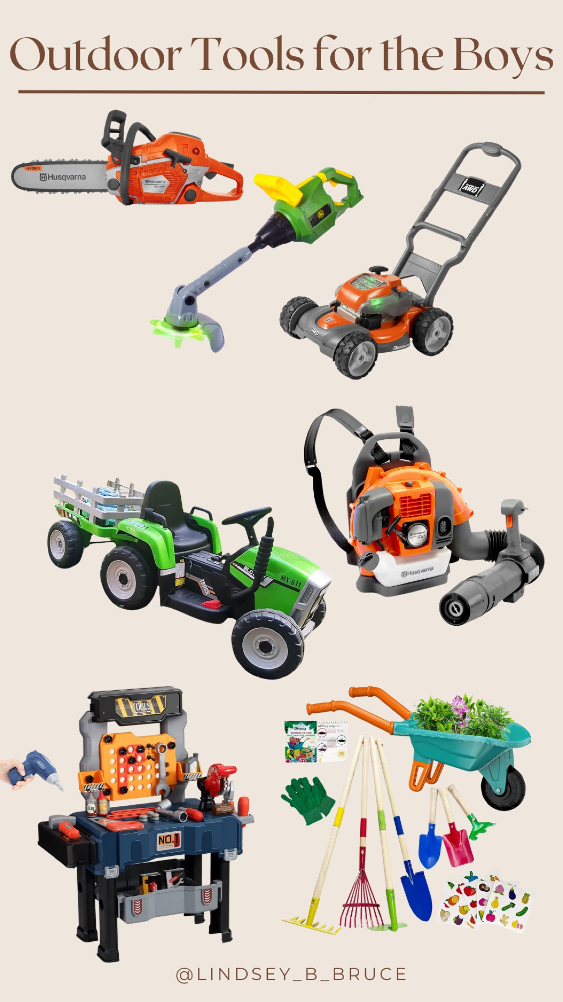 The best interactive toys for your toddler boys who love to help outside! Perfect for summertime! Hud has half of these and plays with them all the time! 

#LTKKids #LTKBaby #LTKFindsUnder50