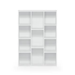 White 11-Cube Reversible Open Shelf Bookcase | The Home Depot