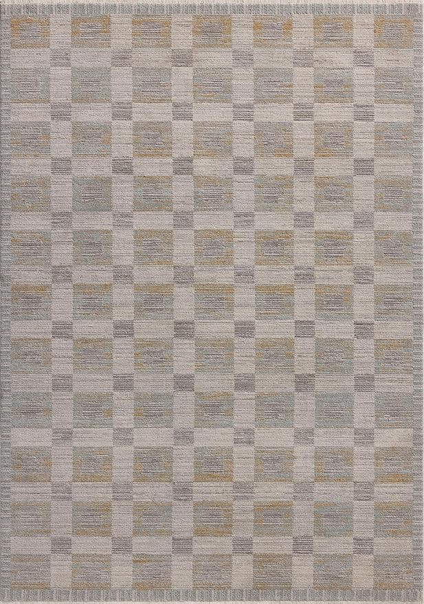 Loloi Amber Lewis Cali Collection CIL-07 Mist/Wheat 3'-6" x 5'-6", .25" Pile Height, Accent Rug | Amazon (US)