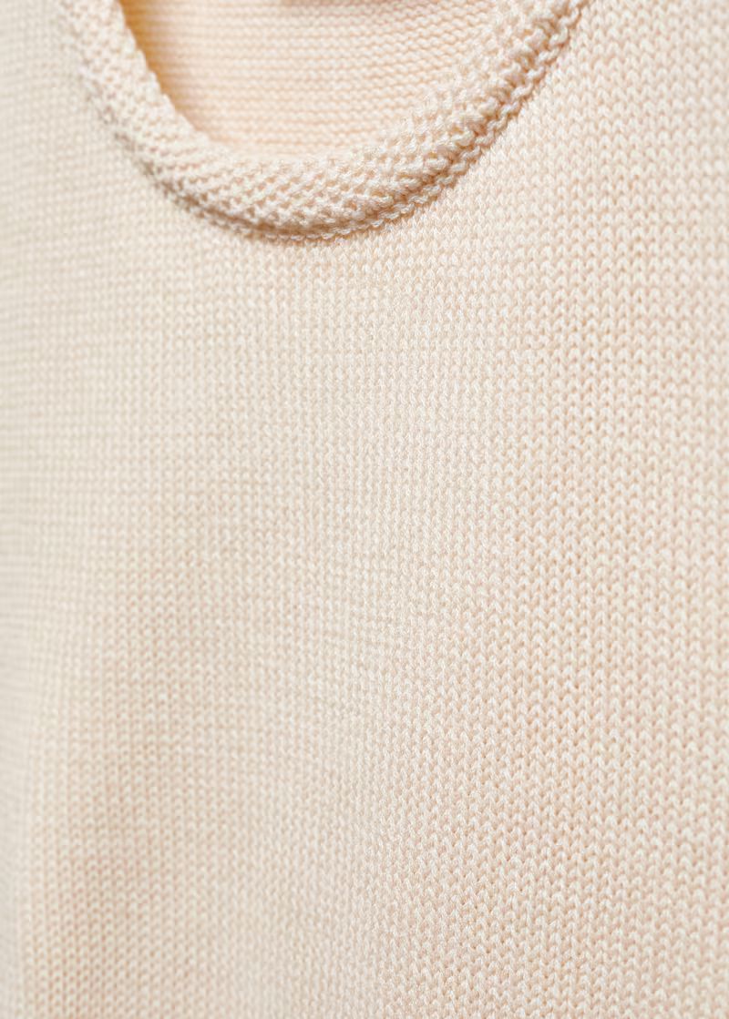 Cotton-linen knitted top -  Women | Mango USA | MANGO (US)