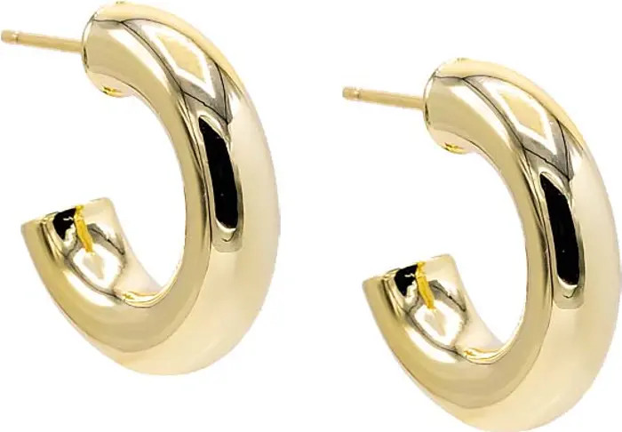 BY ADINA EDEN Chunky Hollow Hoop Earring | Nordstrom | Nordstrom