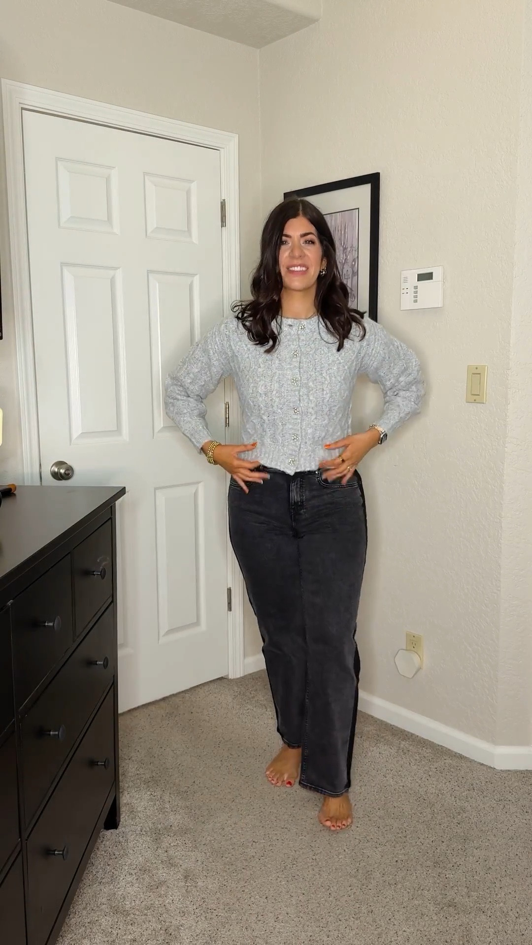 So happy this sweater is back!  In a medium and it’s under $30!
Jeans are an 8

#LTKSeasonal #LTKMidsize #LTKOver40