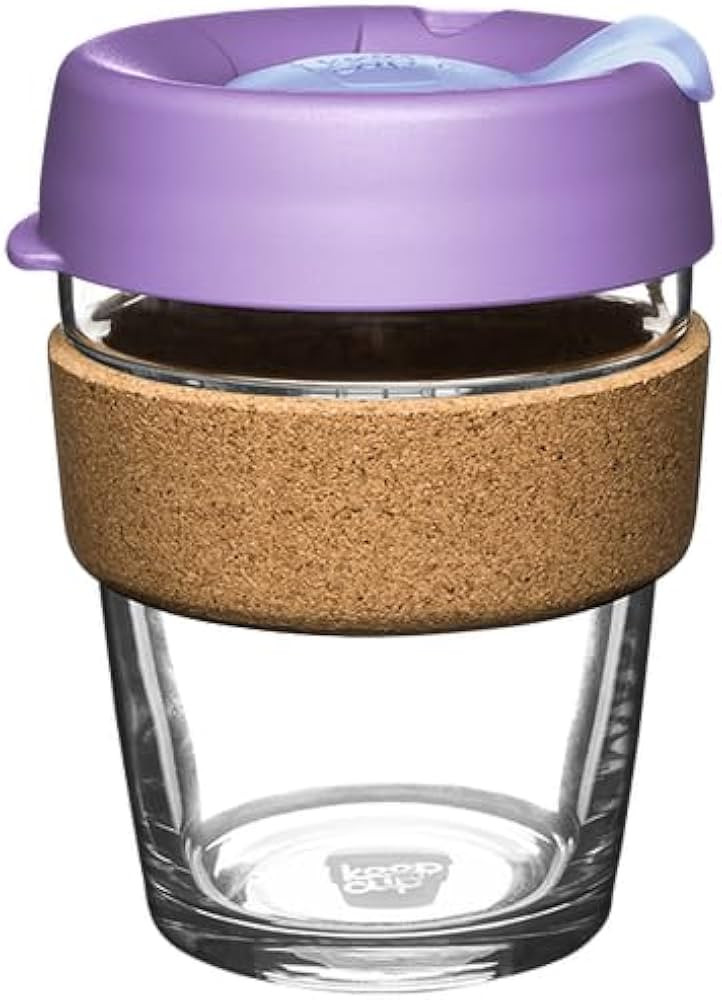 KeepCup Brew Cork - Reusable Coffee Cup Tempered Glass and Natural Cork, M 12oz/340ml - Moonlight | Amazon (CA)