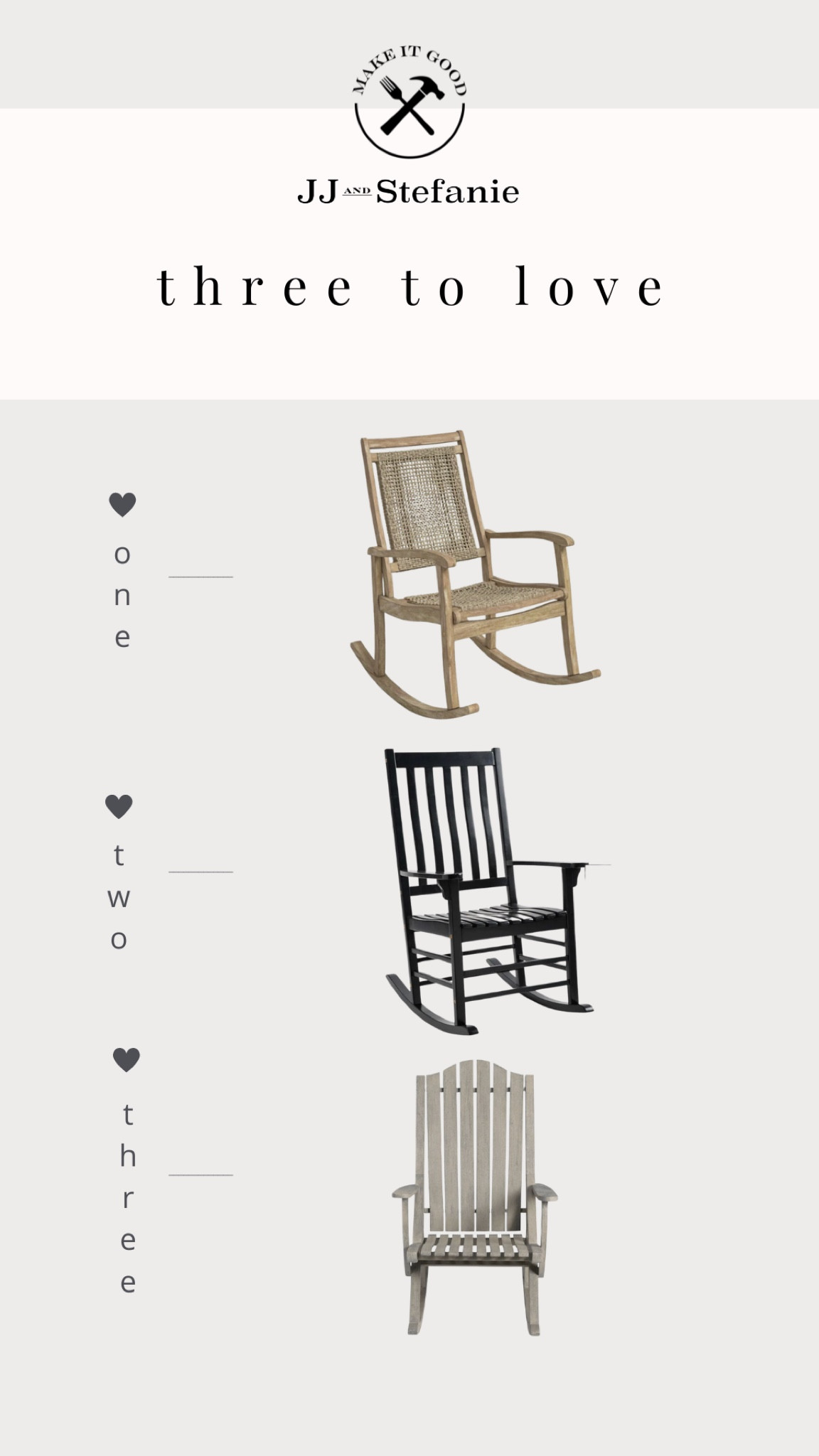Each of these rocking chairs has their own style, but I love them each equally! 

#LTKStyleTip #LTKSeasonal #LTKHome