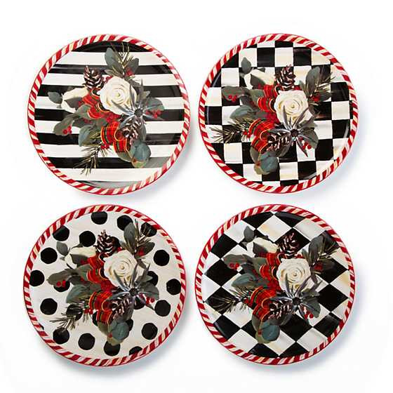 Scottish Bouquet Plates - Set of 4 | MacKenzie-Childs