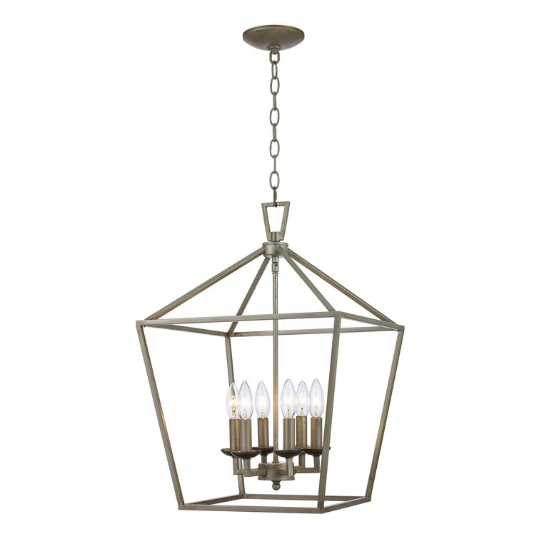 Dimmable Lantern Geometric Chandelier | Wayfair North America