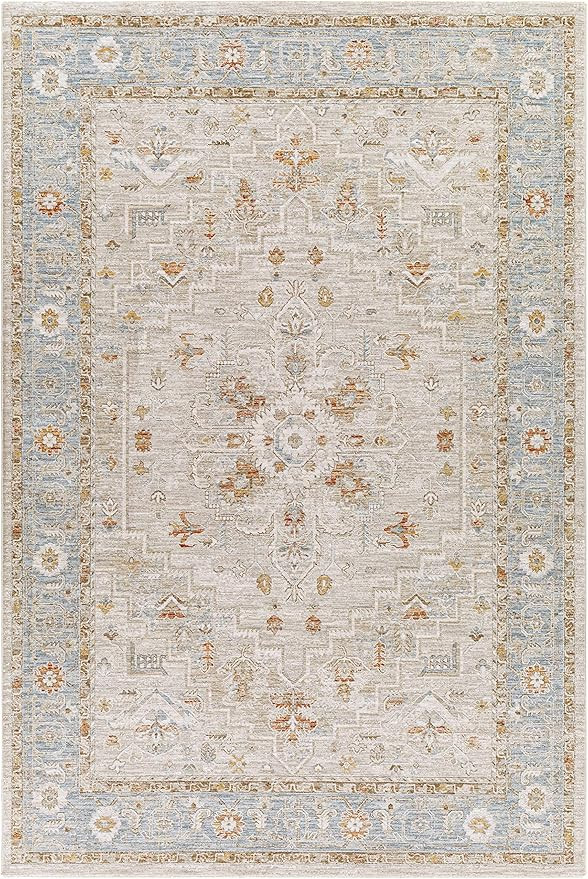 Hauteloom Phyllis Living Room, Bedroom Traditional Medallion Area Rug - Oriental Persian Vintage ... | Amazon (US)