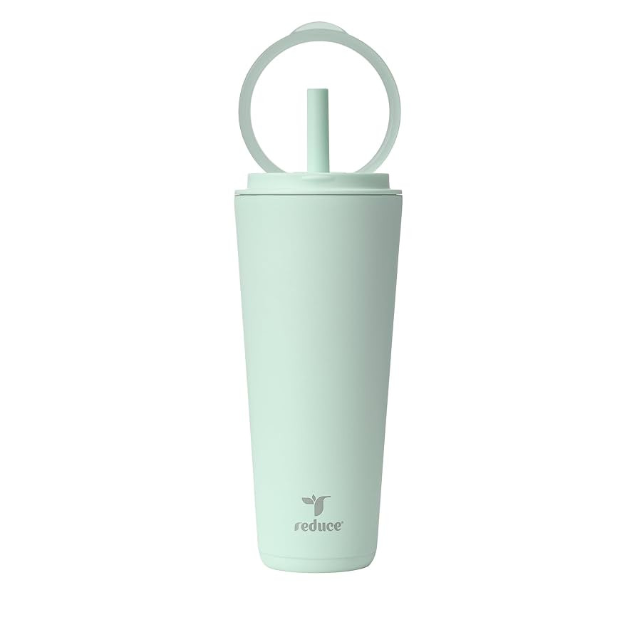 REDUCE Halo 32 oz Stainless Steel Vacuum Insulated Tumbler - Spill Proof Travel Mug with Flip Han... | Amazon (US)