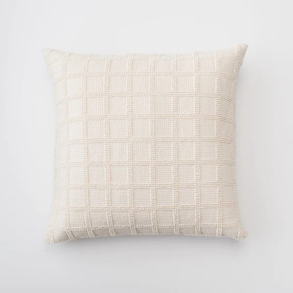 Popcorn Grid Euro Pillow Sham | Schoolhouse
