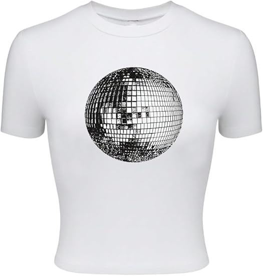 SOLY HUX Women's Short Sleeve Graphic Tees Round Neck Slim Fit Casual Summer Tops | Amazon (US)