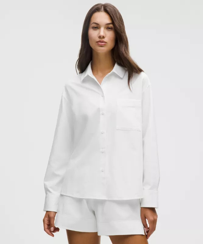 LuluLinen Relaxed-Fit Button-Up Shirt | lululemon (AU)