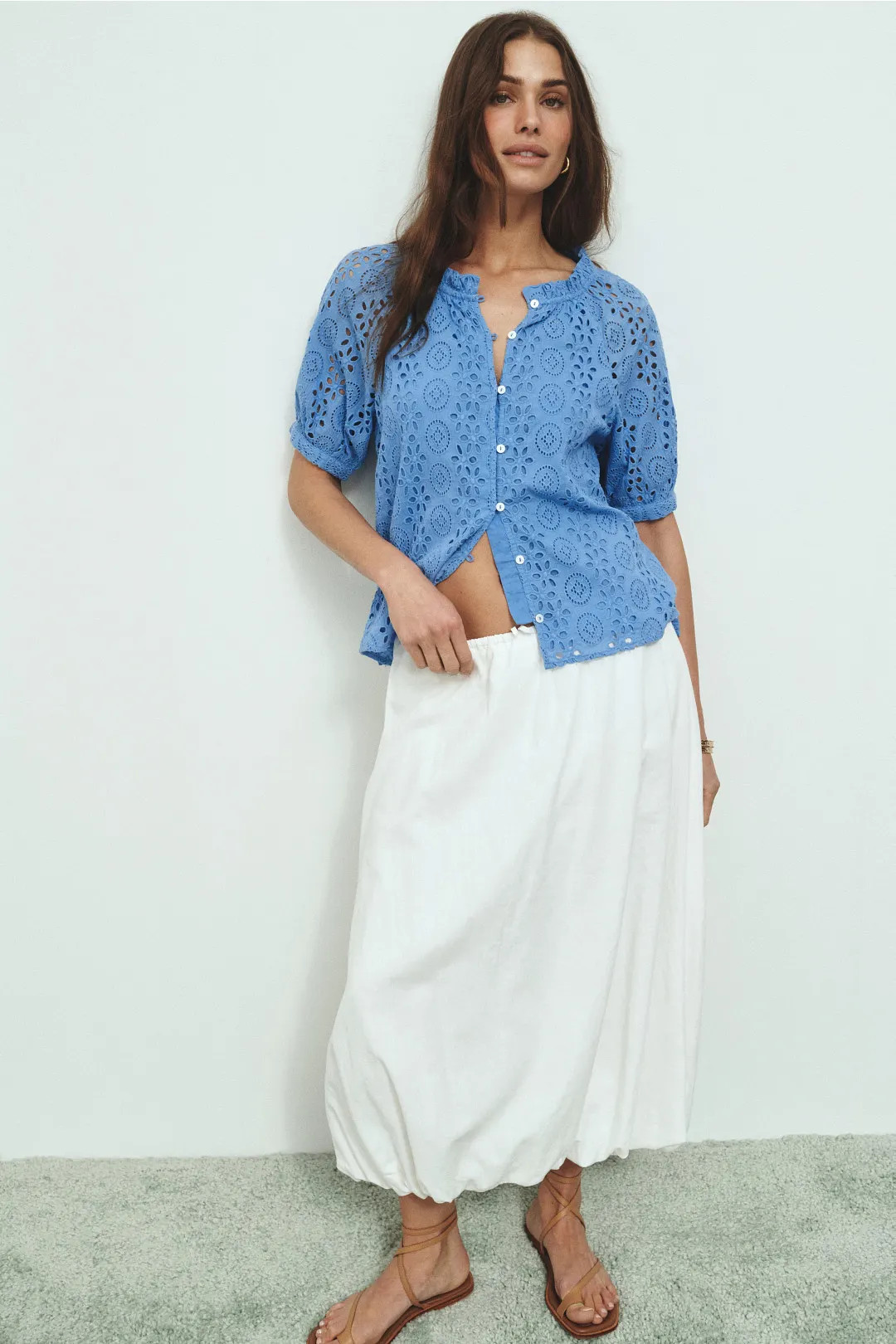 Kate Eyelet Blouse | Rent the Runway