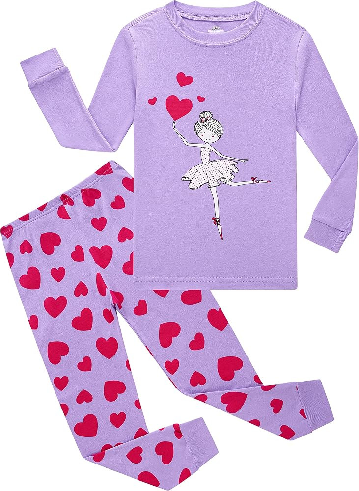 Family Feeling Kids & Toddler Girls Boys Pajamas 2 Piece Pjs Set 100% Cotton Sleepwear | Amazon (US)